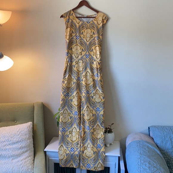 SHEIN Pants - Shein yellow bandana print jumpsuit NWOT 3X
